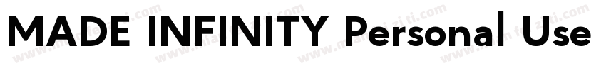 MADE INFINITY Personal Use Medium字体转换